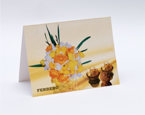 изготовление открыток FERRERO